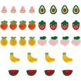 thumbnail image 1 of 32 parches de frutas en 8 estilos diferentes. Parches termoadhesivos de lana y poliéster. Parches bordados para coser o planchar. Accesorios para manualidades., 1 of 7