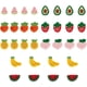 thumbnail image 1 of 32 parches de frutas en 8 estilos diferentes. Parches termoadhesivos de lana y poliéster. Parches bordados para coser o planchar. Accesorios para manualidades., 1 of 7