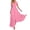 Pink, variant on Leeye High Waist Short Sleeve V Neck Long Dresses for Wedding Proms Party Graduation Date Night Outingand Casual, Chiffon, 1PC, L, Black (Women's)