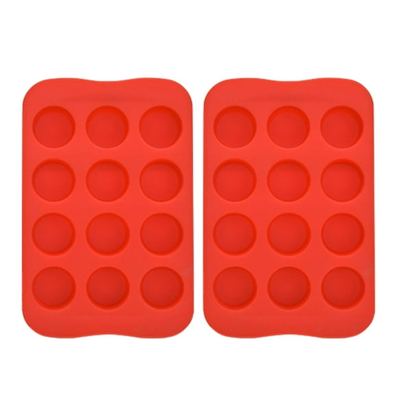 Ice Cube Tray 2pc Easy Release and Flexible 12 Cubes Trays, Green Silica Gel Dishwasher Safe Ice Mold Box for Home and Bars,Ice Trays for Freezer