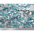 thumbnail image 3 of Soimoi polyester Crepe Fabric Two Tone With Grey Camouflage Print Fabric by Yard 42 Inch Wide, 3 of 3