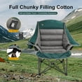 thumbnail image 6 of Oversized XL Padded Camping Chair w/Cell Phone Holder, Large Camp Lounge Chair, Foldable Lawn Chair w/Cup Holder,Carry Bag for Outdoor Hiking, Beach, Picnics, Heavy-Duty 400-lbs Capacity, 6 of 6