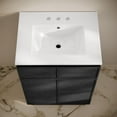 thumbnail image 4 of St. Tropez 24" Freestanding Bathroom Vanity in Black Oak with 3-Hole Widespread Sink Top, 4 of 6