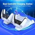 thumbnail image 3 of Game Console Charging Dock with Cooling Fans & Disc Storage – for PS5/PS5 PRO/PS5 Slim Disc & Digital Editions, Dual Controller Charging Station, 11 Disc Slots-White, 3 of 7