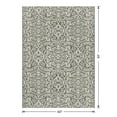 thumbnail image 4 of Mainstays 5' x 7' Gray Medallion Outdoor Rug, 4 of 9