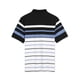 thumbnail image 2 of Camiseta De Golf A Rayas Bloque De Color Mangas Cortas Polo Para Hombres Negro Blanco Azul S, 2 of 5