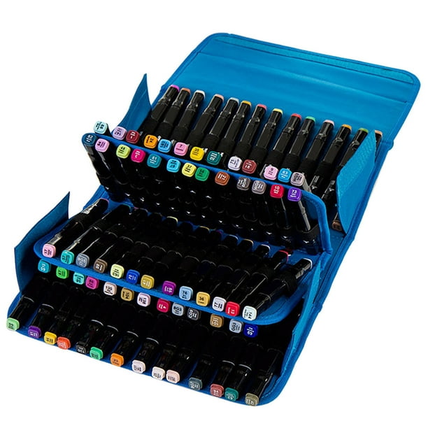 80 Slots Large Capacity Folding Marker Pen Case Art Markers Pen