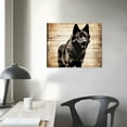 thumbnail image 3 of JEUXUS Rustic Cabin Decor Mountain Animals Wolf Deer Moose Bear Wall Art Decorations for Home Woodland Nursery Room Wildlife Canvas Pictures Farmhouse Painting Lodge Bedroom 20x16in, 3 of 4