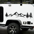 thumbnail image 3 of Car Reflective Mountain Decal Tree Graphics Kits for Campers Trailer Truck Door Panel Decal Bumper Stickers, 3 of 8