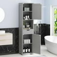 Tall Bathroom Storage Cabine 64\u201DH Freestanding Storage Pantry