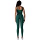 thumbnail image 4 of Camisetas sin mangas de una pieza para mujer, traje de Yoga liso sin costuras, pelele para gimnasio, mono acanalado, mono ajustado sin mangas, ropa de entrenamiento, 4 of 5