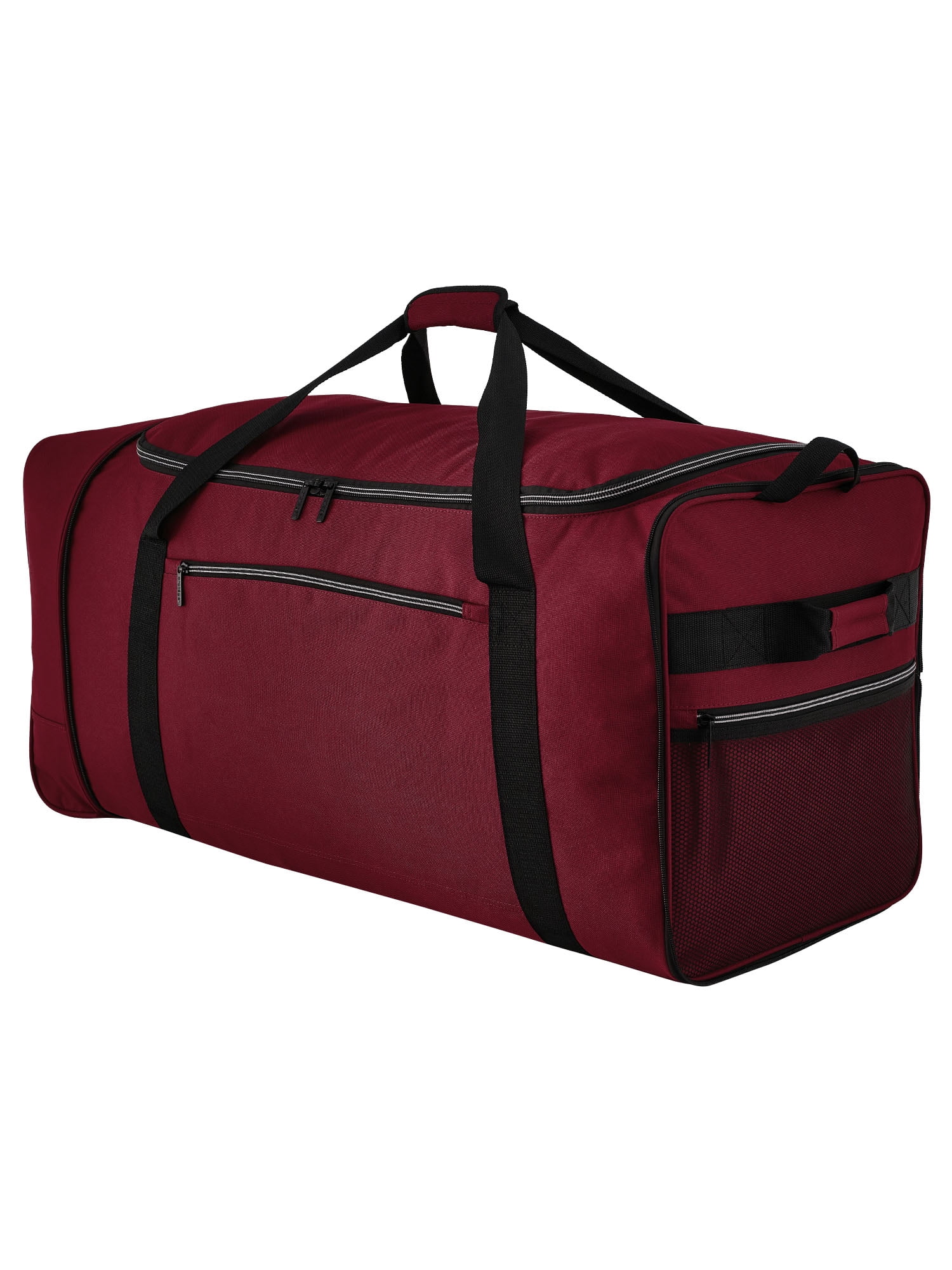 Protégé Navigation 36-inch Jumbo Tri-Fold Collapsible Rolling Locker Duffel, Red