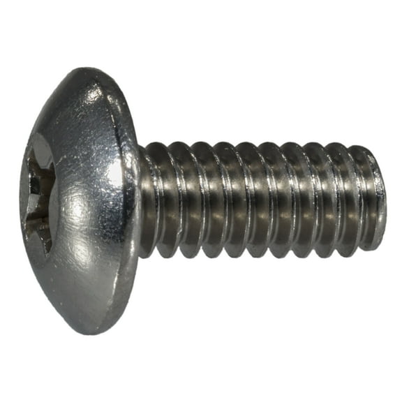 1/4"-20 x 5/8" 18-8 Stainless Phillips Truss Head Machine Screws (8 pcs.)