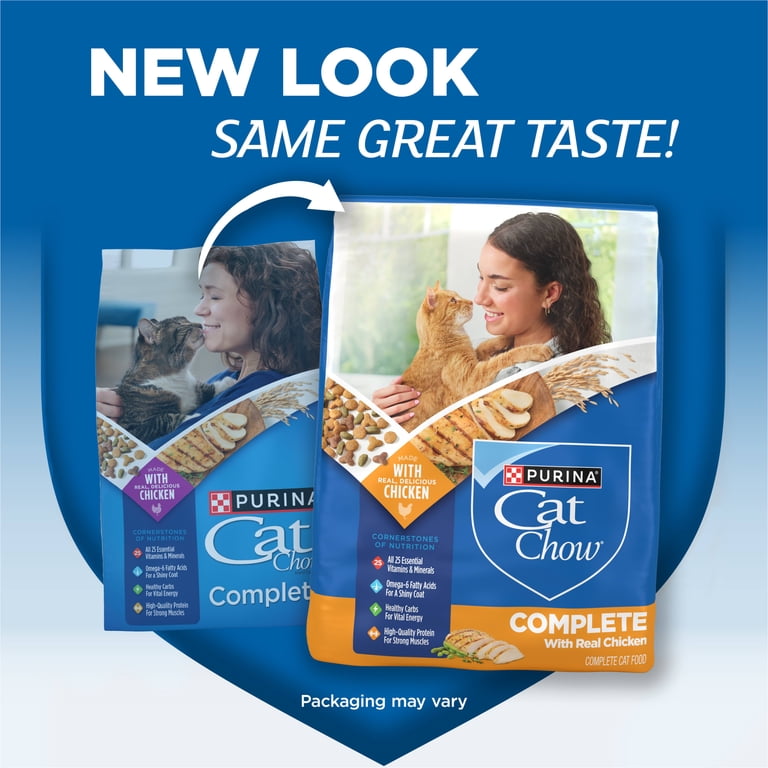 Cat Chow, Dry Cat Food, 15 lb Bag, High Protein with Real Chicken