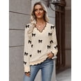 thumbnail image 6 of Zeagoo Women's Fall Sweater Casual Long Sleeve Lightweight Ribbed Knit Pullover Sweaters Dressy Casual Tops, 6 of 6
