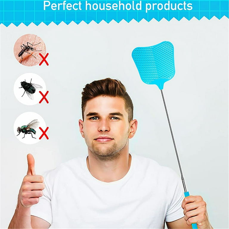 Elbourn Bug Fly Swatter – Braided Plastic Handle 3 Pack Fly Swatters –  Indoor / Outdoor – Pest Control fly swatter 