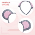 thumbnail image 3 of 2 diademas con orejas de ratón para adultos: elegantes diademas con orejas de ratón, cómodas diademas para disfraces de ratones para fiestas, festivales y disfraces, 3 of 5