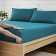 thumbnail image 1 of Sábana bajera ajustable Sweet Home Collection Twin XL, color verde azulado, 1 of 5