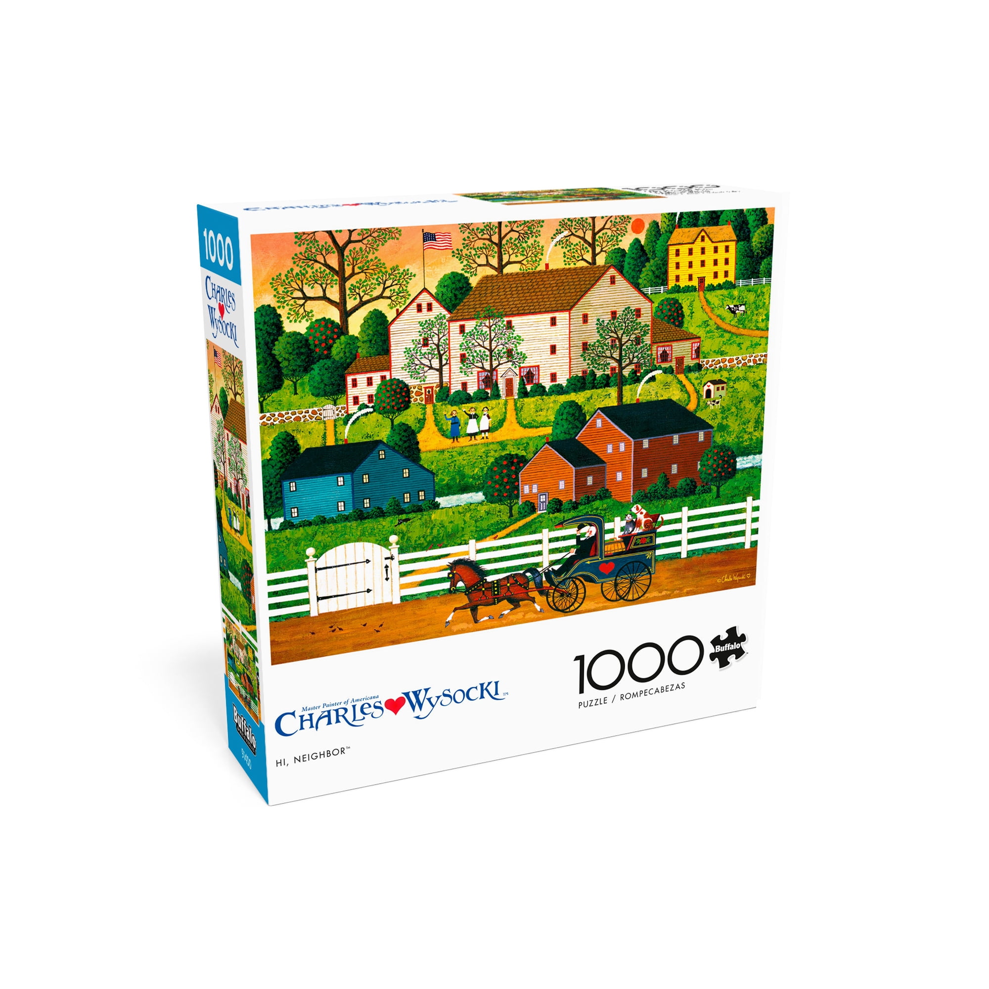 Buffalo Games 1000-Piece Charles Wysocki Hi, Neighbor! Jigsaw Puzzle