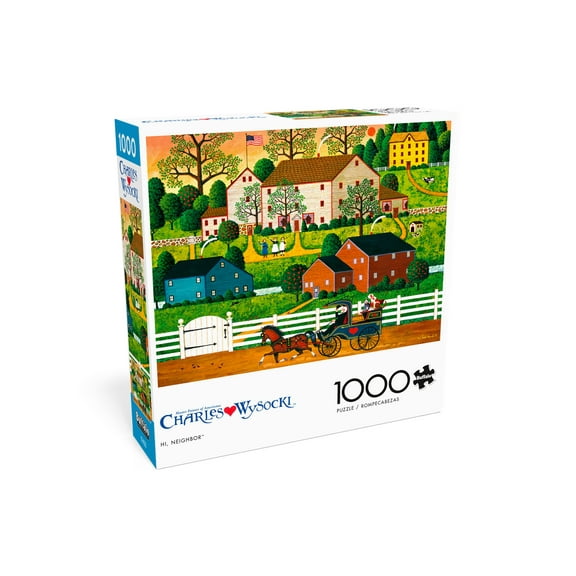 Buffalo Games 1000-Piece Charles Wysocki Hi, Neighbor! Jigsaw Puzzle