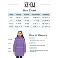 thumbnail image 3 of ZSHOW Kids' Recycled Coat Warm Winter Jacket Water Resistant Winter Snow Coat Light Purple 6/7, 3 of 10