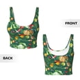 thumbnail image 3 of Sikiie Vegan Print Strappy Sports Bra for Women Padded Push Up Sports Bra Athletic Running Sports Bra Workout Bra Yoga Bra, 3 of 5