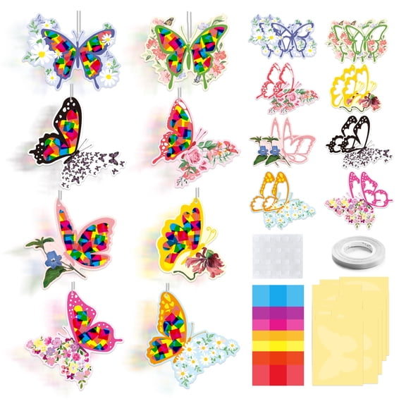 Paper Craft Supplies Paper Cutout Kit Butterfly Hanging Paper Decorations Diy Paper Decor Supplies Festive Home Decor Party Paper Decorations Lunar New Year Ornaments 60 Piece Set