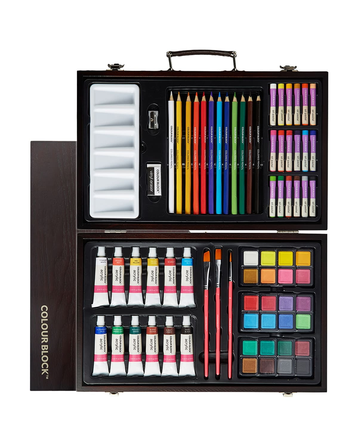 COLOUR BLOCK 73pc Mixed Media Art Kit: Painting and Drawing Set for All Ages
