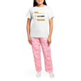 thumbnail image 4 of CafePress - Proud Army Girlfriend Black And Gold Pajamas - Women's Short Sleeve Print T-Shirt and Pants Light Cotton Pajama Set, 4 of 7