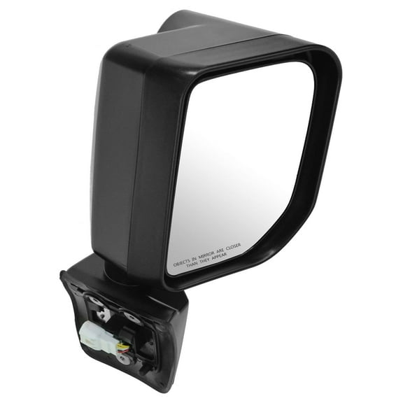 TRQ Mirror Power Signal Flat Black Passenger Side RH for 08-14 Toyota FJ Cruiser MRA06547