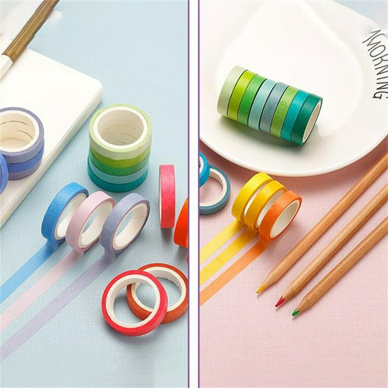Wiueurtly 2 Double Sided Tape Heavy Duty 3 mm Double Sided Layer Strong Adhesive Tape Craft Multi-Color Tape of Various Colors Suitable for Children's