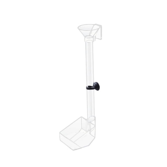 Cuenco alimentador de peces, tubo alimentador de acuario fácil de usar para el hogar de arañas cangrejo 22 cm