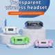 thumbnail image 2 of Transparent shell Bluetooth headset with handle semiinear sports Bluetooth headset with long battery life, 2 of 5
