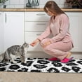 thumbnail image 3 of Black Leopard Pattern Kitchen Rugs Sets Of 2,Anti Fatigue Kitchen Mat Rugs Non Slip Washable,Decorative Kitchen Floor Mats for Kitchen,Sink,Laundry,17"x30"+17"x47", 3 of 7