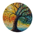thumbnail image 4 of Orinice Metaphysical Painting Round Table Cover Stain Resistant Washable Indoor Outdoor Tablecloth Kitchen Dining Wedding Parties 100% Polyester Fiber 38-42, 4 of 8