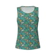 thumbnail image 4 of Xecao Jungle Animals print women's scoop neck, loose-fit workout tank tops for the gym., 4 of 9
