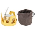thumbnail image 1 of Mini  , Eco Friendly Portable Mini Backpacking Stove Rubber Seals High Combustion Efficiency  For Outdoor Activity Gold, 1 of 8