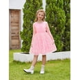 thumbnail image 3 of Arshiner Flower Girl Dress V Back Lace Long Sleeve Tulle Special Occasion Wedding Party Dresses, 3 of 6
