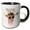 Black/White, variant on 3drose, Funny Chiweenie Dog in a Crown for a King of the Day Theme, 11oz Two-tone Green Mug