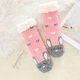 thumbnail image 2 of Boliang Kids Girls Boys Slipper Socks Soft Thick Cozy Fuzzy Animal Anti-Slip Winter Thermal Christmas Socks Indoor, 2 of 5