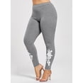 thumbnail image 1 of Leggings de jersey con aplicación de talla grande Rosegal Cubrirlos, 1 of 5
