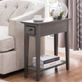 thumbnail image 2 of Leick Furniture Table d'Appoint 1 Tiroir en Gris Fumée, 2 of 10