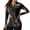 Black Gold Marble, variant on Jeiento Long Sleeve Women's Golf Shirts, Ghost Bat Pumpkin Halloween Tops, V Neck Moisture Wicking Quick Dry Lightweight Top for Halloween Outdoor Sports, Golf and Workout