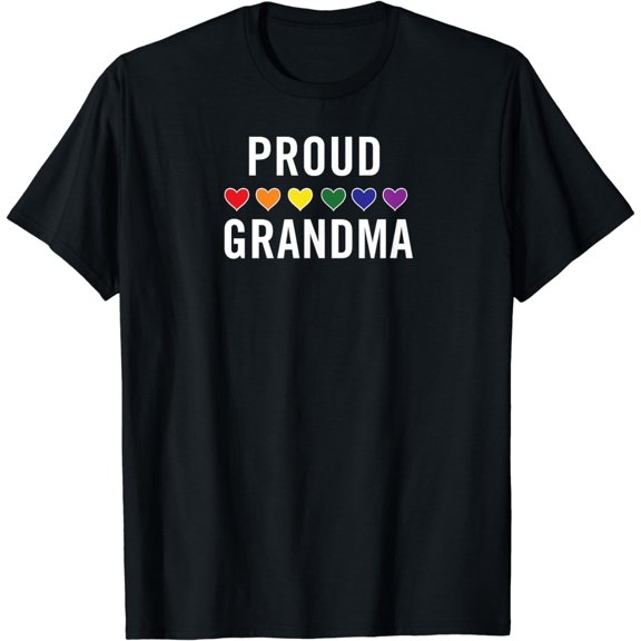 Proud Grandma LGBTQ gay pride rainbow grandparent T-Shirt