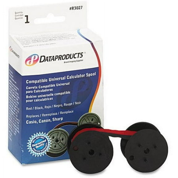 5 X Dataproducts (R3027) Red/Black Ribbon for Universal Calculator Spool