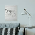 thumbnail image 5 of Stupell Industries Drop Your Drawers Bathroom Laundry Black And White Design Canvas Wall Art by Kimberly Allen, 5 of 5