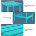 thumbnail image 6 of TORVA Adirondack Outdoor Garden Side Table, HDPE Recycled Plastic End Table for Patio, Garden Coffee Table Weather Resistant, Turquoise, 6 of 10