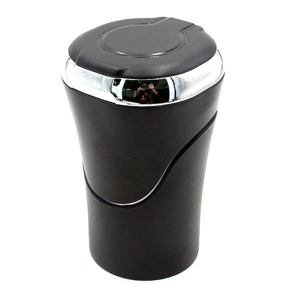 Car Ash Holder Easy Clean Up Car Ashtray Cigar Ash Bucket with LED Light and Lid