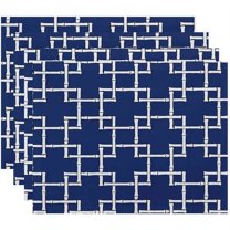 Simply Daisy 18" x 14" Bamboo 1 Geometric Print Placemat