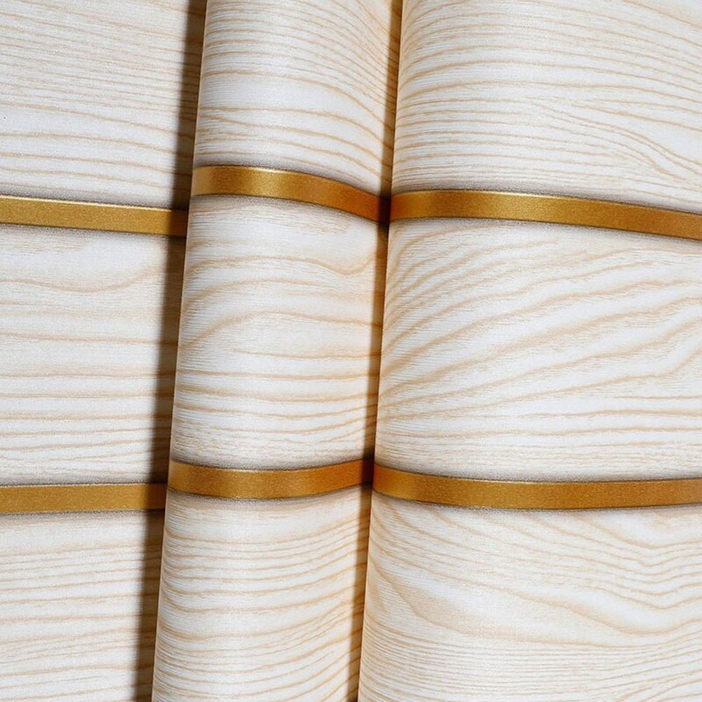 0.53*9.5M Modern Chinese 3D Imitation Wood Grain Wallpaper Decoration Wallpaper